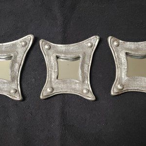 Small wall mirrors set of 3